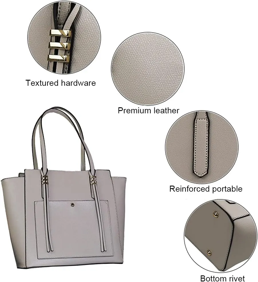 Women Fashion Handbags Tote Bag Shoulder Bag Wallet Messenger Bag for Ladies 3 Pcs Set