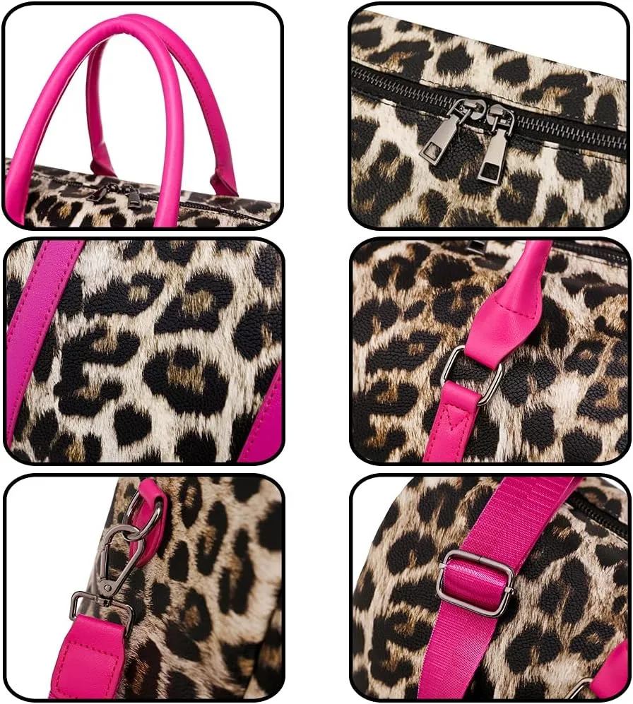 Women Handbags PU Leather Tote Bags Animal Texture Pattern Travel Bag Large Capacity Long Bag