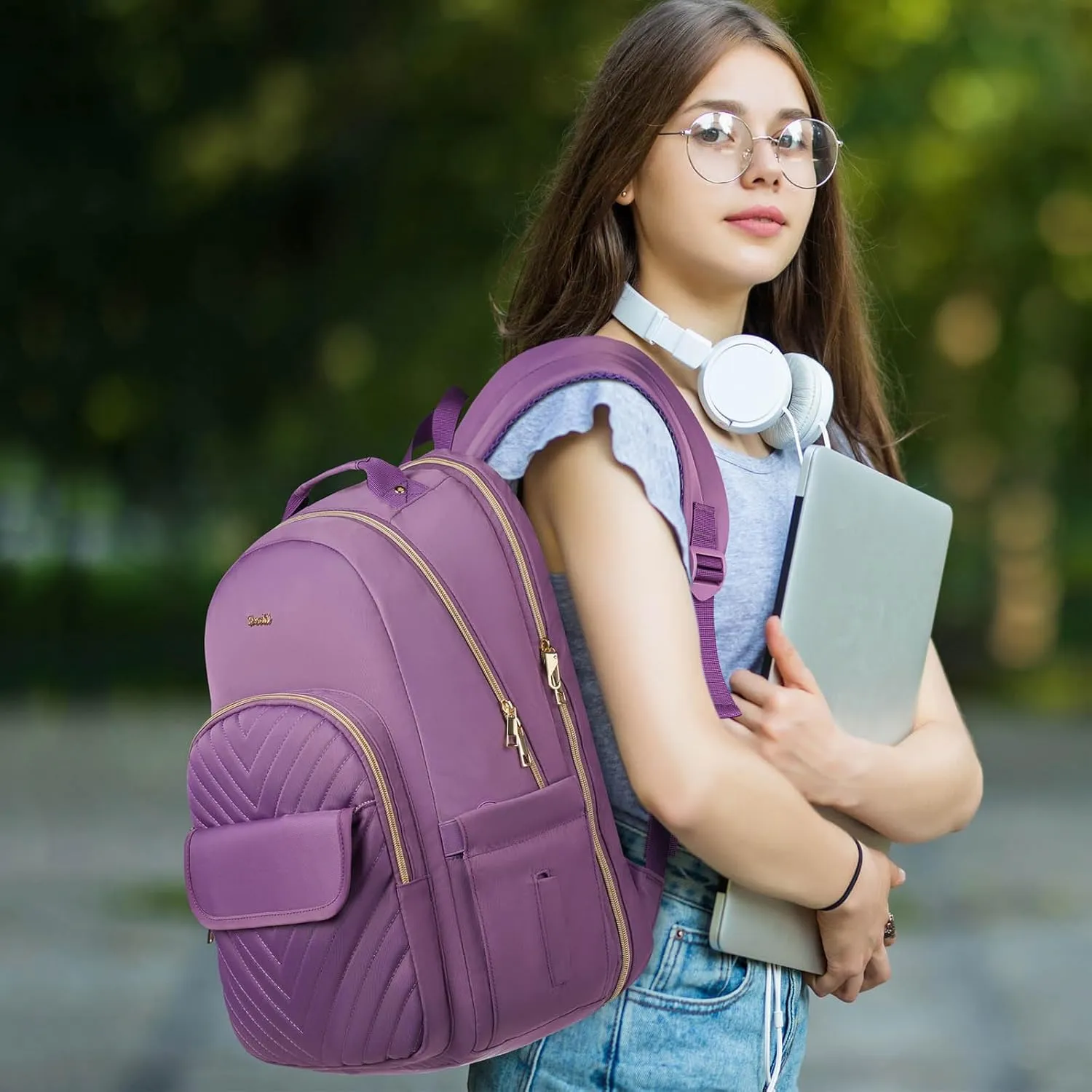 Women's 17.3" Laptop Backpack for Work, Travel & School - Gym & Uni Bag for Girls