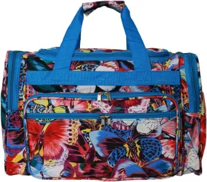 World Traveler Animal Prints 19-inch Duffel Bag, Blue Trim Butte