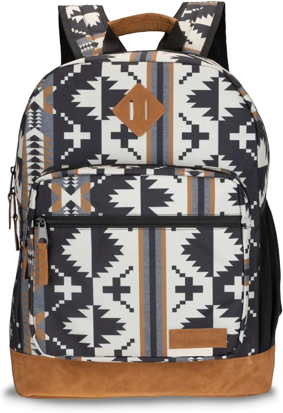 Wrangler Yellowstone Sturdy Backpack for Travel Classic Logo Water Resistant Casual Daypack for Travel with Padded Laptop Notebook Sleeve (Out West)