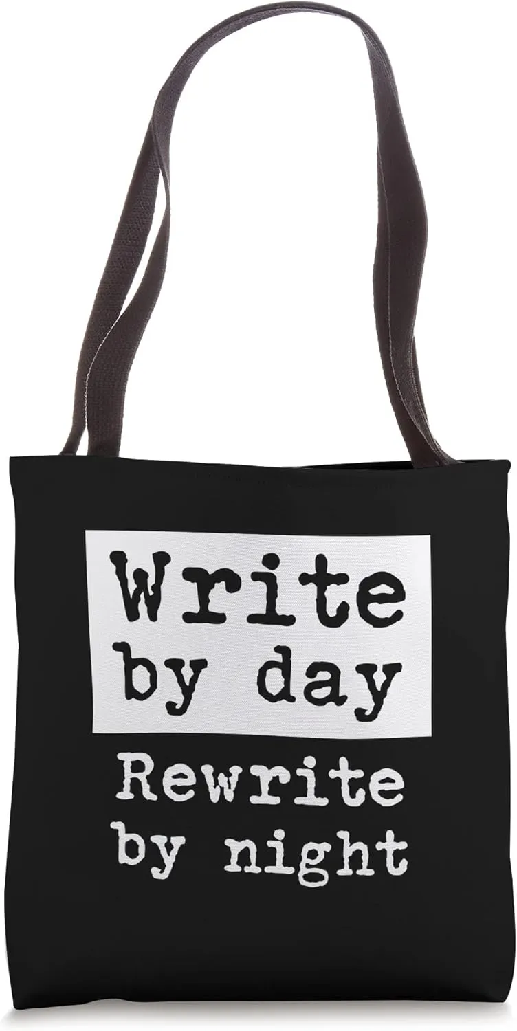 Writer Author Book Journalist Novelist Rewrite Funny Tote Bag