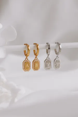 Yana - Sterling Silver Engraved Earrings