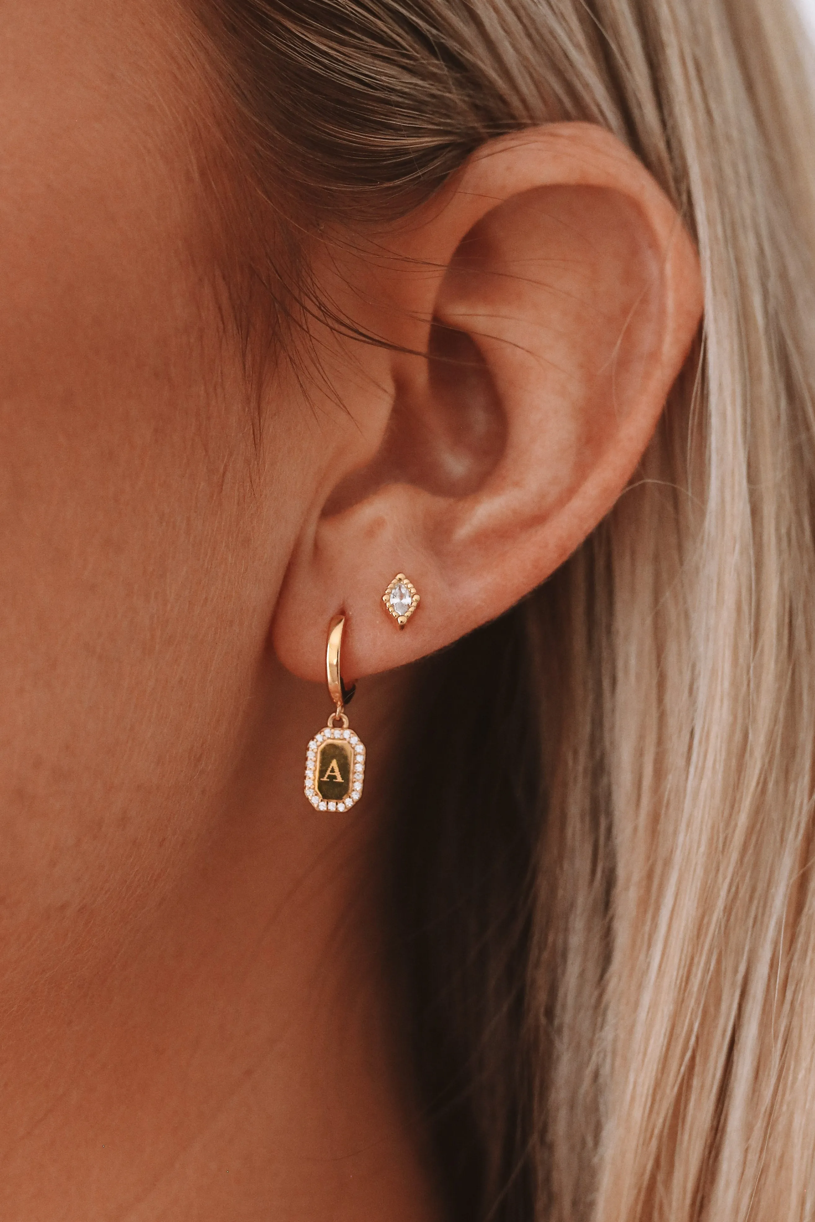 Yana - Sterling Silver Engraved Earrings