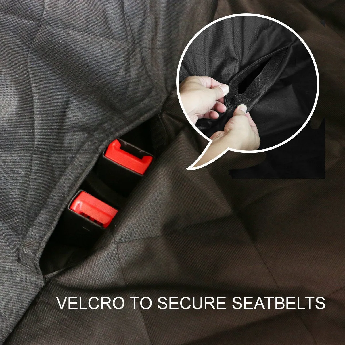 YES4PETS - Waterproof Premium Pet Back Car Seat Cover Hammock NonSlip Mat Protector   Free Pet Seat Belt