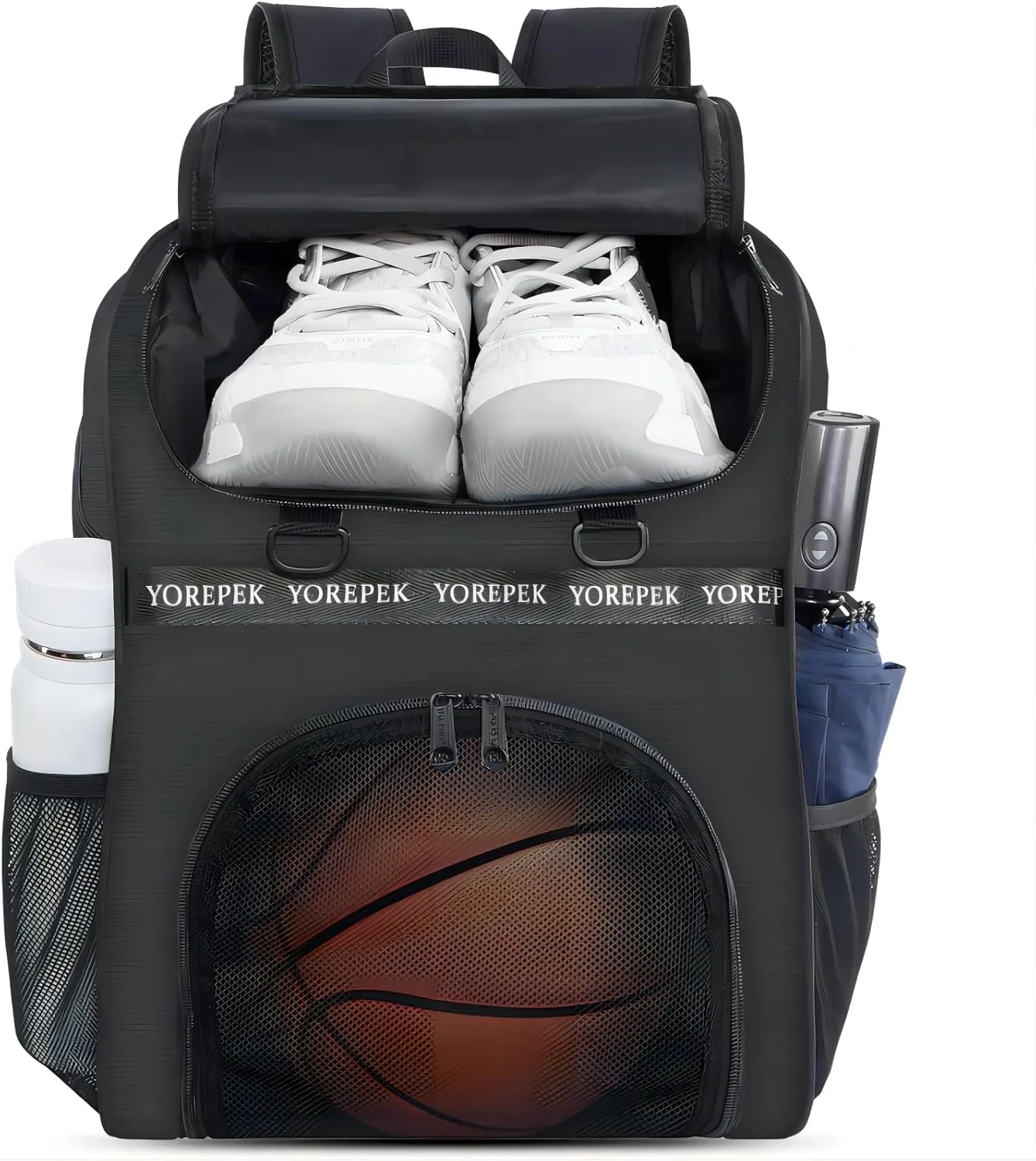 YOREPEK Basketball Bag, Large Basketball Backpack with Shoe Compartment and Ball Holder for daughter son, Water Resistant for Sport Training Equipment Fits Volleyball Gym Pink