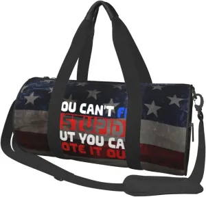 You Can'T Fix Stupid But You Can Vote It Out Duffel Bag Gym Bag Travel Sports Tote Large Foldable Beach Swim Yoga6